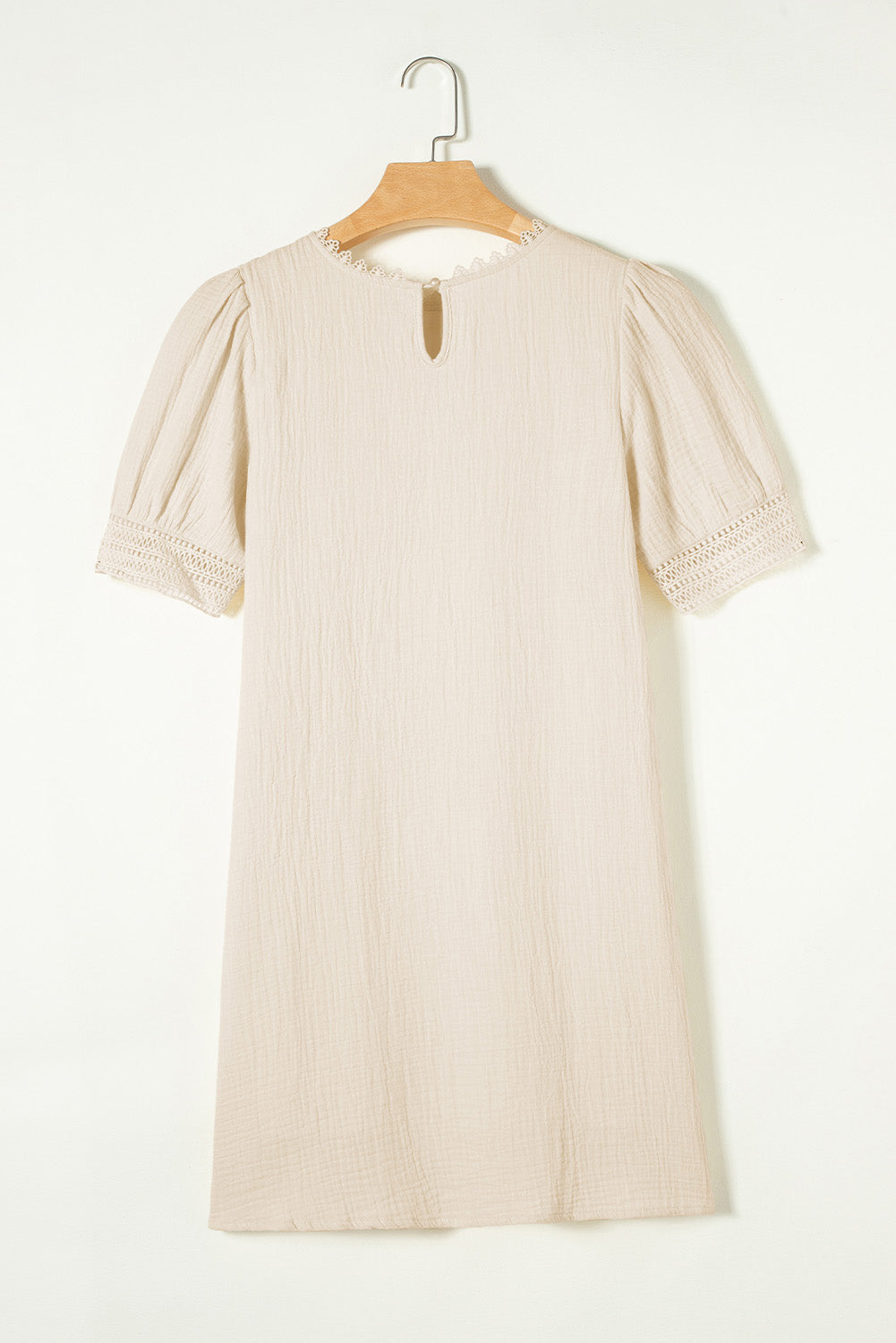 Beige Mini Dress with Sleeve