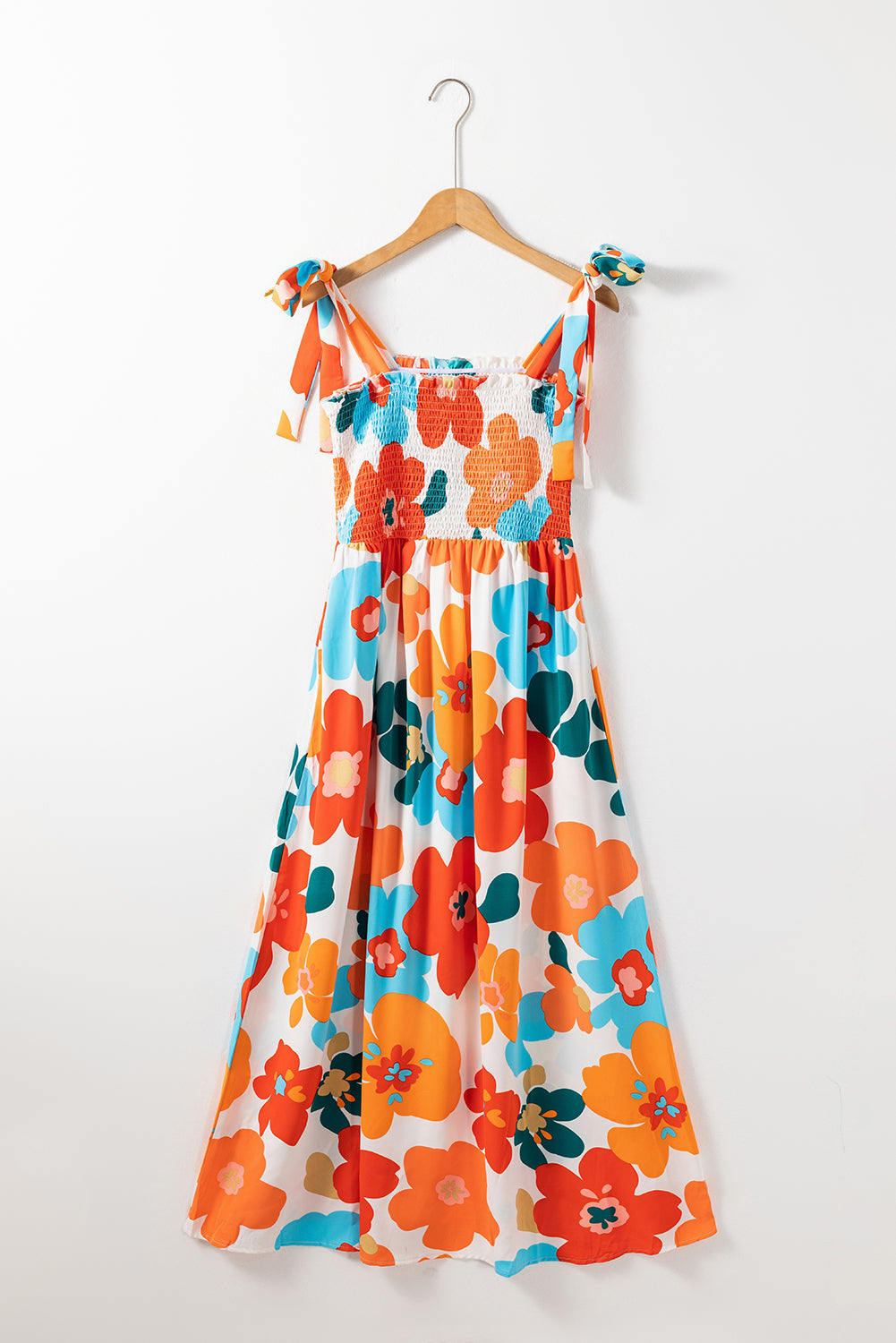60s Maxi Dress | Vintage Smocked Dress