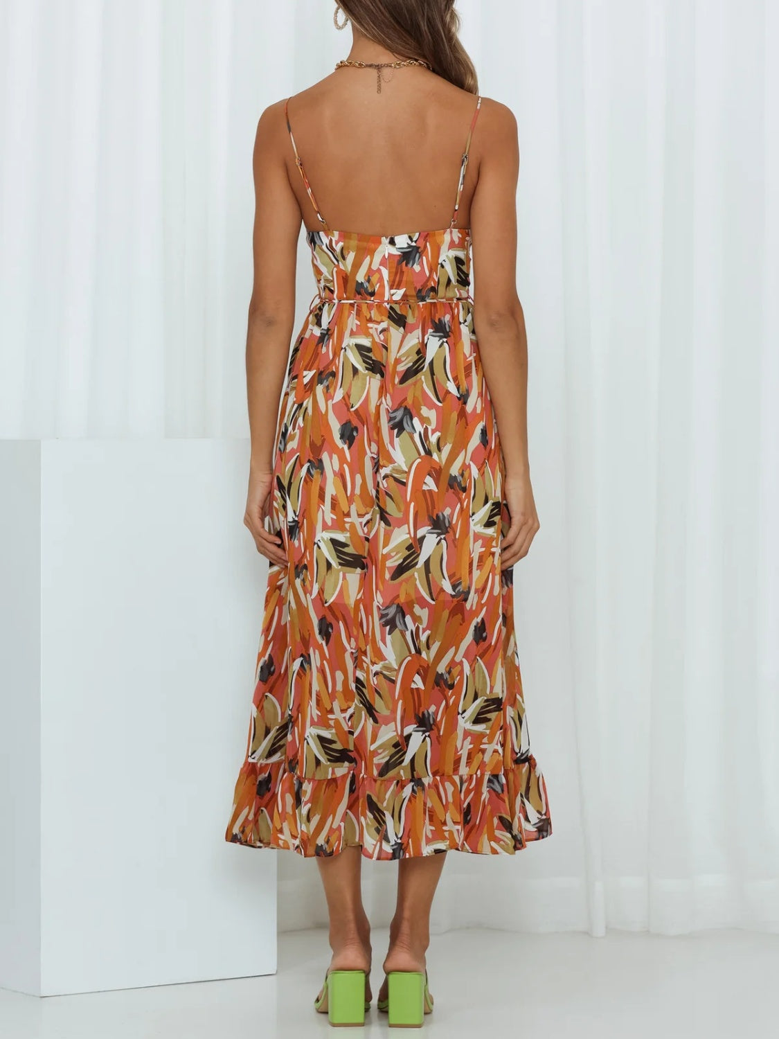Colorful Cami Midi Dress | Summer Midi Dress | Camisole Sundress