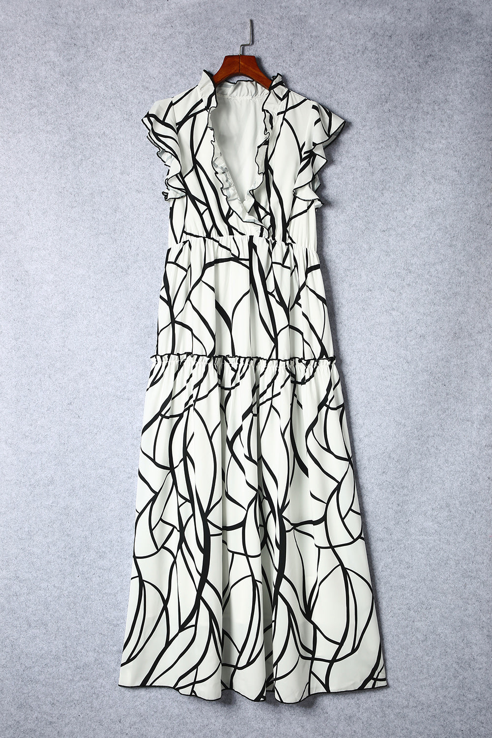 White Flowy Sundress| Long Boho Maxi Summer Dress