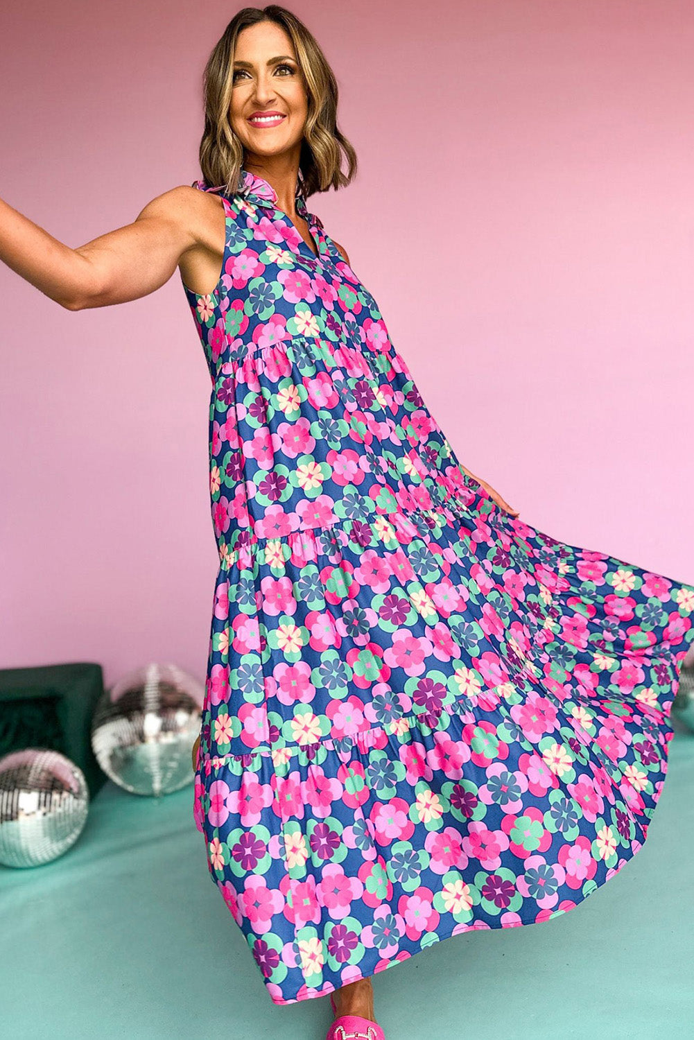 1960s Womens Fashion | Vintage Floral Dress