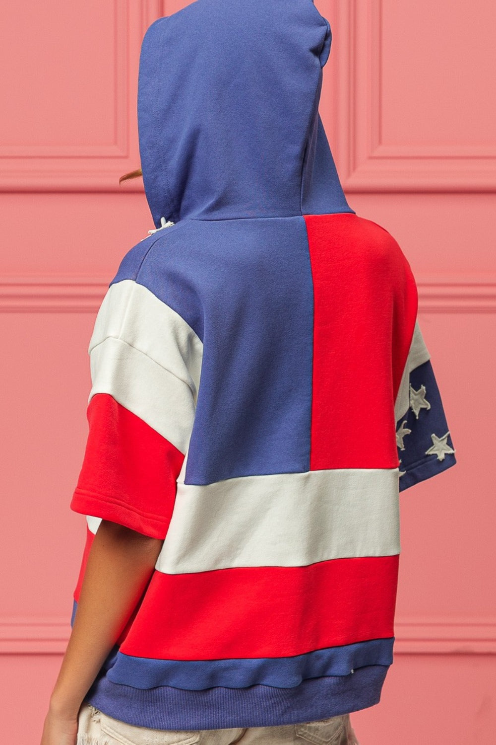 BiBi American Flag Theme Hoodie | Graphic Hoodie Women